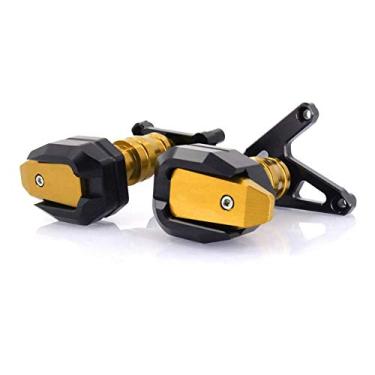 Imagem de Acc-Creativity Motocicleta CNC Alumínio Motor Crash Guard Case Frame Sliders Protector Proteção contra quedas Compatível com Honda CBR650F CBR650R CB650F CB650R 14-20 (Ouro)