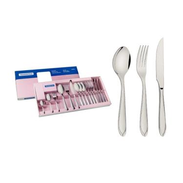 Imagem de Faqueiro Laguna 24pçs Inox Com Facas De Churrasco 66906/575