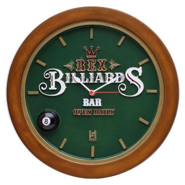 Imagem de Relógio Decorativo De Parede - Billiard Rex Verde