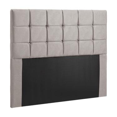 Imagem de Cabeceira Cama Box Queen 1,60 Estofada Julia Veludo Bege Marfim Speciale Home Bege Marfim