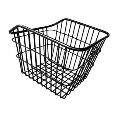 Imagem de simhoa Cesta traseira para bicicleta de montanha, suporte de carga para banco traseiro de bicicleta de montanha resistente, cesta traseira para pessoas, Sem Tampa