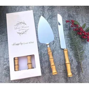 Imagem de Pretihome Talheres Com Cabo Nature Material, Conjunto De 5 Peças, Aço Inoxidável 18/10, Grau Segurança Alimentar, Para Comer (Conjunto 2 Peças Bambu Natural)