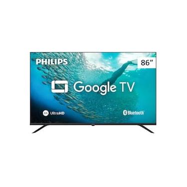 Imagem de Smart TV LED 86" Ultra HD 4K Philips 86PUG7019/78 com Google TV, Comando de Voz, Wi-Fi, Entradas HDMI e USB