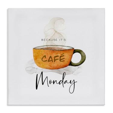 Imagem de Stupell Industries Because It's Monday Caneca Canvas Wall Art Design por Joy Hall, 61 x 61 cm
