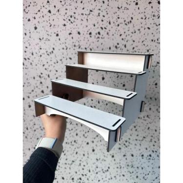 Imagem de Expositor De Brigadeiro E Doces Em Mdf branco 3mm Escada - NoBrand