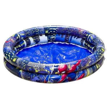 Imagem de Piscina Infantil Inflável 21L Spiderman 25 Bolinhas + Bomba