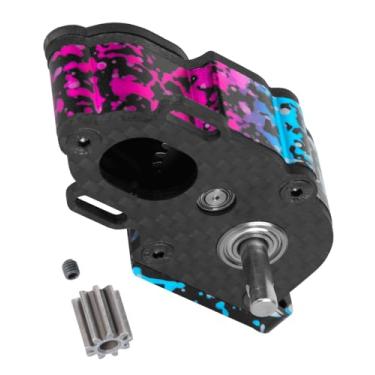 Imagem de RCarmubWow LCG Transmission Box Gearbox Upgrades Part for 1/10 RC Crawler car Axia1 SCX10 SCX10 ii 90047 Wraith,Center Transmission Gearbox,Aluminum Middle Transmission Hops Up,Colorful