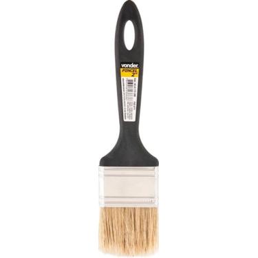 Imagem de Pincel 3 Cerdas Brancas Cabo Plástico Para Tintas Pva E Epó - Vonder