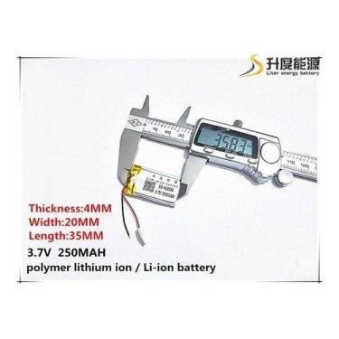 Imagem de Bateria Mp4 Caneta 20mm X 35mm X 4mm 3,7v 250mah 402035 - bgb