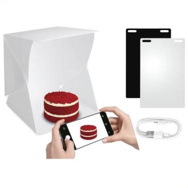 Imagem de Mini Estúdio Fotográfico Portátil com LED e 2 Fundos Box - Yeet