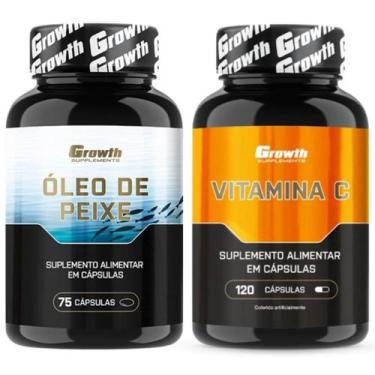 Imagem de Omega 3 75 Caps + Vitamina C 120 Caps Growth Supplements