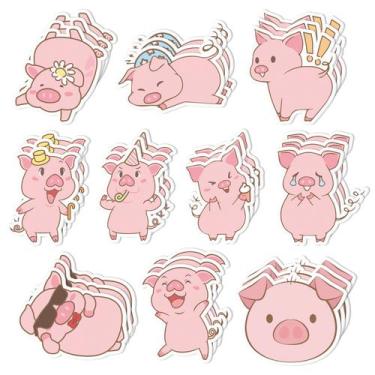 Imagem de Bloco de notas autocolante Sticky Notes CJiangPo Piggy, 30 unidades, 6