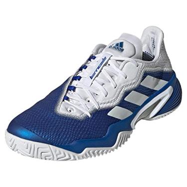 Imagem de adidas Sapatos de Barricada Masculinos, Azul royal/nuvem, branco/prata met lico, 8