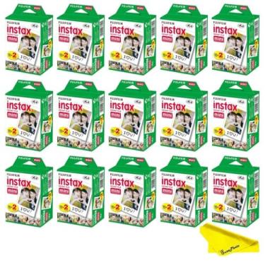 Imagem de Fujifilm Instax Mini Instant Camera Film, pacote múltiplo (pacote com 15 solteiros)