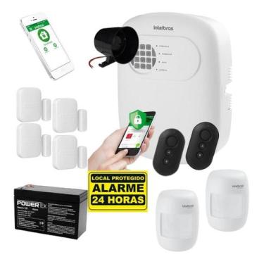 Imagem de Kit Alarme Anm 24 Net Acesso Remoto Via Celular C/ 6 Sensor - INTELBRA