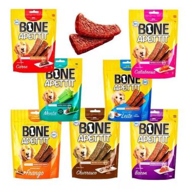 Imagem de Petisco Cachorro Pets Bifinho Vários Sabores 50g KIT 3 unids - Bone Ap