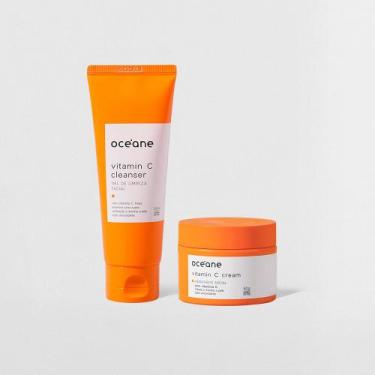 Imagem de Kit Gel de Limpeza + Creme Hidratante Vitamina C (2 Produtos) - OCÉANE