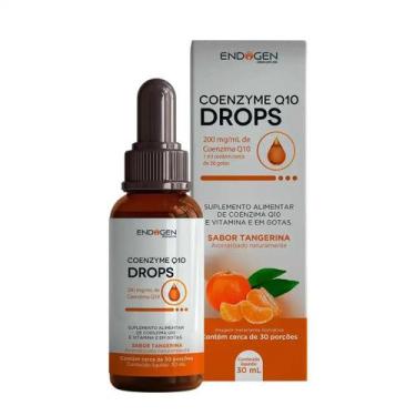 Imagem de Coenzyme Coenzima Q10 Drops em Gotas 30 ml Sabor Tangerina Energia End