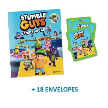 Imagem de STUMBLE GUYS - Álbum Capa Cartão + 18 Envelopes