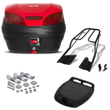 Imagem de Baú 30 Litros Pro Tork Smartbox 3 + Bagageiro Titan 160 2016 Ex, VERME