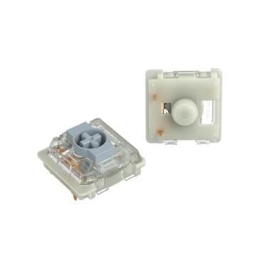 Imagem de GATERON Interruptores KS-33 RGB de perfil baixo 2.0, 3 pinos, pré-lubrificados de fábrica para teclado mecânico MX (prata, 110 peças)