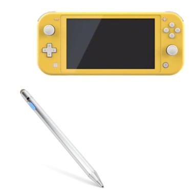 Imagem de BoxWave Caneta Stylus compatível com Nintendo Switch Lite - AccuPoint Active Stylus, caneta eletrônica com ponta ultrafina - prata metálica