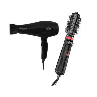 Imagem de Kit gama eleganza plus - secador 2100w 220v + escova secadora rotativa