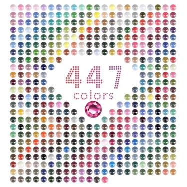 Imagem de 447 Colors Diamond Painting Gems, 89400 5D Round Diamonds，for Diamond Painting Diamond Missing and DIY Crystal Art Diamond Art accessories