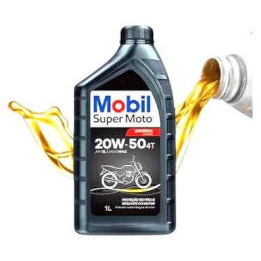 Imagem de Oleo Motor 4t 20w50 1lt Preto Mobil