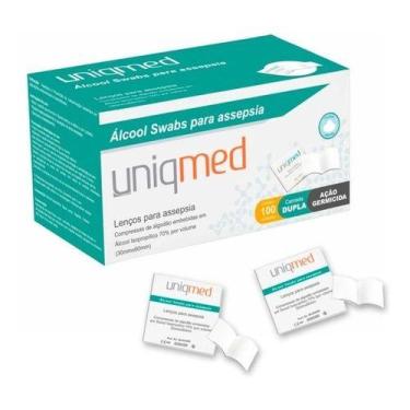 Imagem de Lenço Umedecido Swabs P/ Assepsia 500 Unidades Sachês Uniqmed