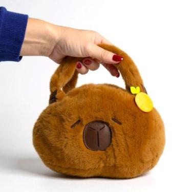 Imagem de Bolsa Capivara Bolsinha Mão Pelúcia Brinquedo Infantil fofa - Marca
