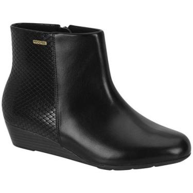 Imagem de Bota Modare Ultraconforto Feminina Ortopedica Cano Curto, Preto, 36