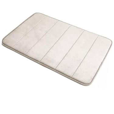 Imagem de Tapete de Banheiro Super Soft Antiderrapante 60x40cm - Absorvente e Macio(Bege)