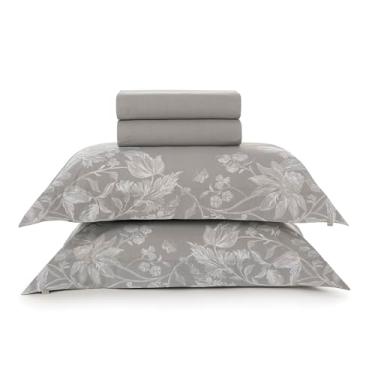 Imagem de Jogo de Lençol Casal Karsten Percal 200 fios 100% Algodão Estampado com Virol 4 peças (Morgan)