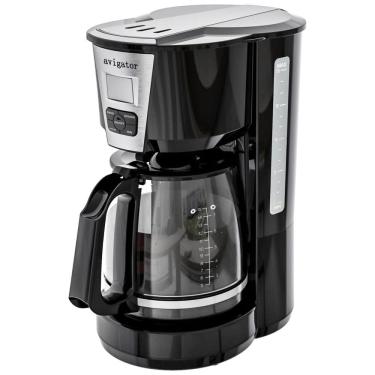 Imagem de Máquina de Café de 1,77 L com LCD Programável, Placa Aquecedora Integrada e Capacidade Para 12 Xícaras, Ideal para Grandes