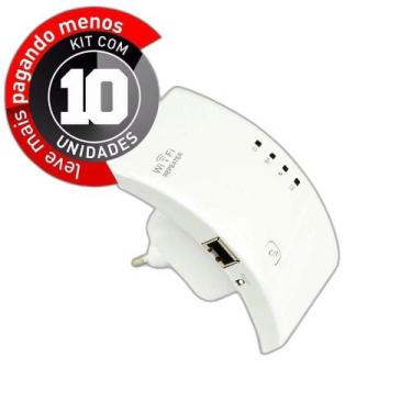Imagem de Repetidor De Sinal Wifi 300Mbps N Wifi Repeater - Kit Com 10 - Cirilo 