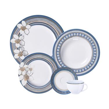 Imagem de Aparelho De Jantar Tramontina Nix Em Porcelana Decorada 30 Peças Jogo De Pratos Especial Tramontina
