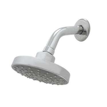 Imagem de Chuveiro Ducha Fria Parede Rubi Soft Articulável Redondo Cromado Aquecimento à Gas Ou Solar