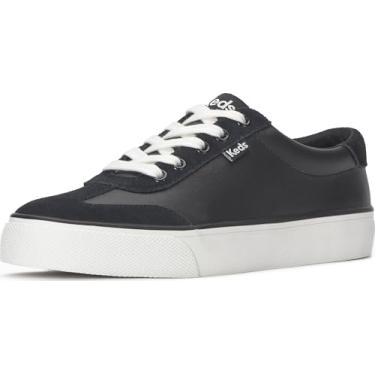 Imagem de Keds Tênis feminino Jump Kick T-Toe Fashion, Couro Preto/Camurça, 41