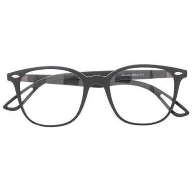 Imagem de Armação Óculos Quadrada Grau Masculino Ronni Preto