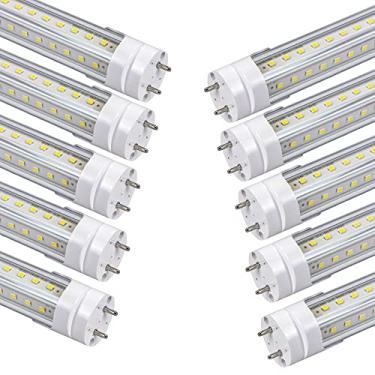 Imagem de GOCuces Luzes de tubo LED T8 de 2 pés, 20 W 2000 lm, base de dois pinos G13, ponta a ponta de 61 cm, substituição de tubos fluorescentes F17T8 F18T8, lâmpadas brancas 6500K de 600 K, desvio de lastro