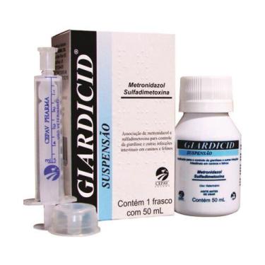 Imagem de Giardicid Suspensão 50 ml para Cães e Gatos - Cepav