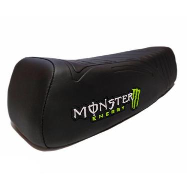 Imagem de Banco De Mobilete Monster Energy Modelo Xr Costura Egipciana - Piracap