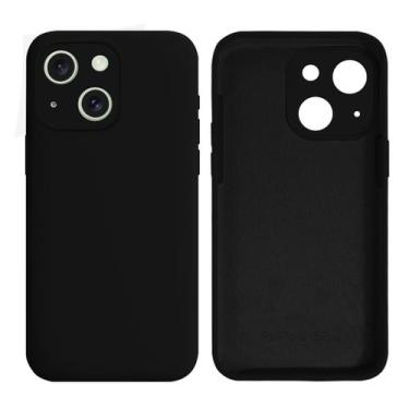 Imagem de Capinha Compativel com iPhone 15 Plus Silicone com Interior Aveludado 