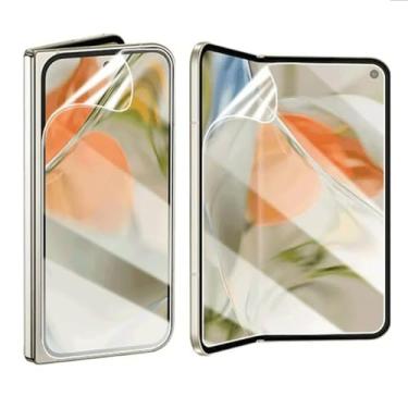 Imagem de [Pacote com 2] Protetor de tela flexível de hidrogel para Google Pixel 10 Pro Fold, película protetora de TPU macio não quebrável com clareza HD [antiarranhões] [livre de bolhas] [alta sensibilidade