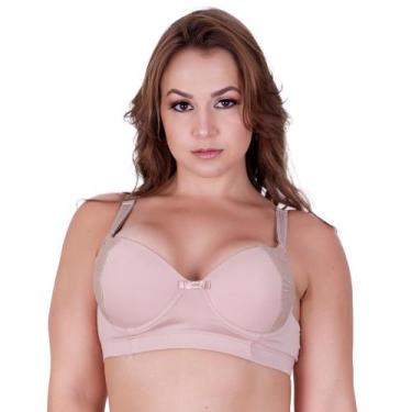 Imagem de Sutiã Plus Size com Detalhe em Renda Soutien Grande Bojão Reforçado Re
