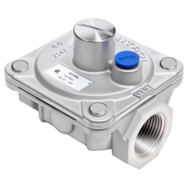 Imagem de Maxitrol RV48L Regulador de pressão de gás propano líquido, rosca NPT de 3/10.2 cm, abertura de entrada e saída de 15/40.6 cm, 1/2 PSIG In, 12.7 cm- 30.5 cm WC Out, certificado CSA