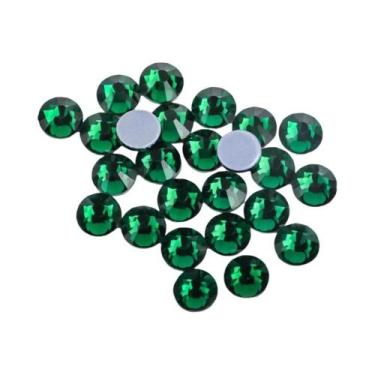 Imagem de Strass Termocolante DMC Cor Verde Vulcão Hot Fix Cristal Para Costura 