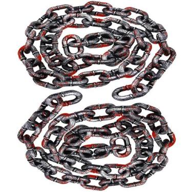 Imagem de Corrente de plástico, decoração de Halloween, 6 pés Bloody Horror x2 -