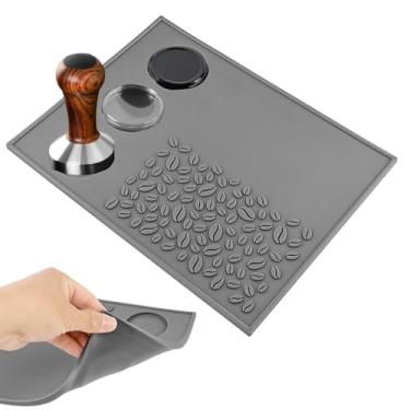 Imagem de Tapete de café expresso, tapete de silicone para adulteração de café, almofada de adulteração de canto antiderrapante, estação de adulteração de café expresso, tapete de adulteração de café, almofada